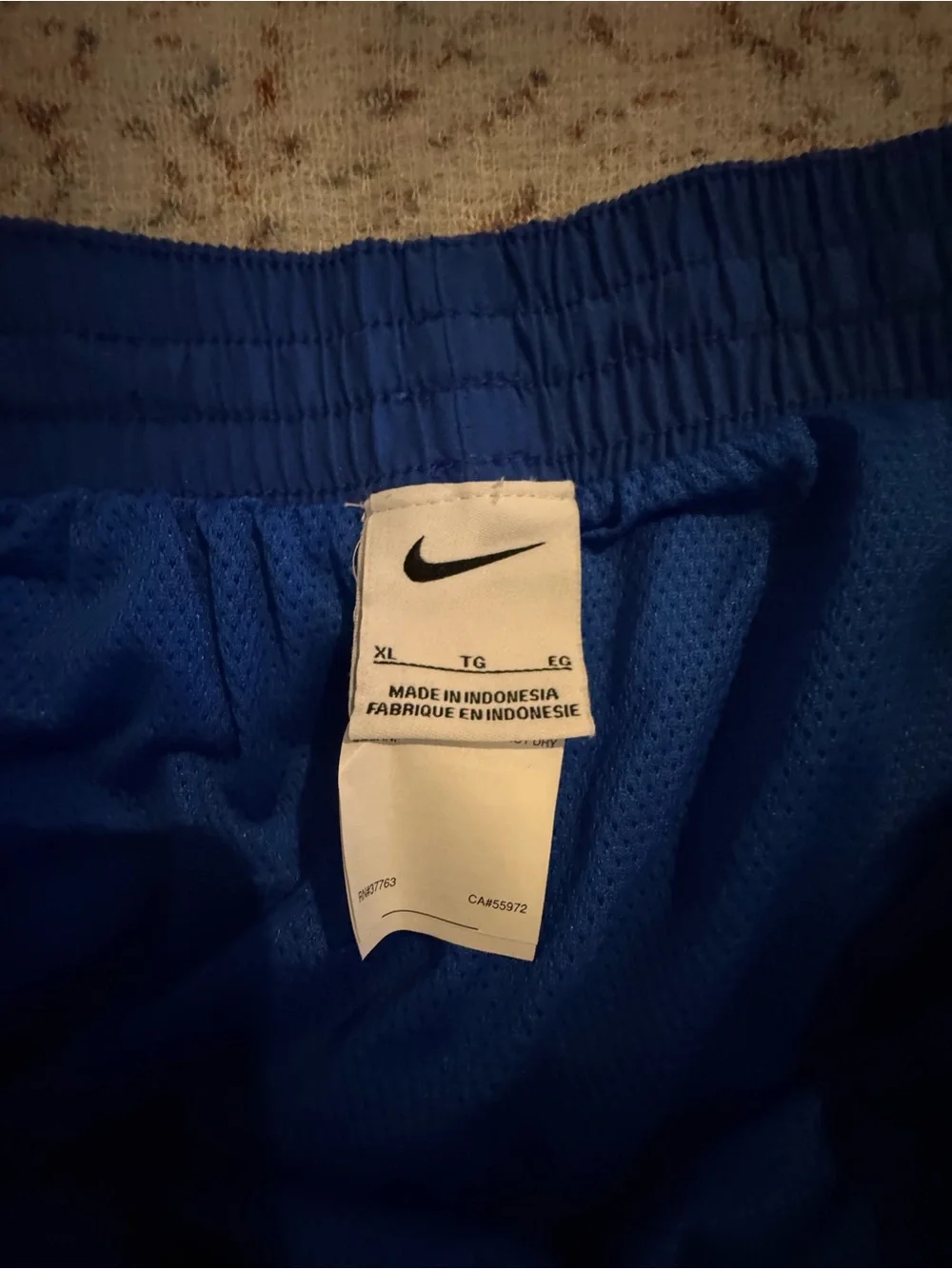Nike Men's Royal Blue Swim Shorts with Swoosh